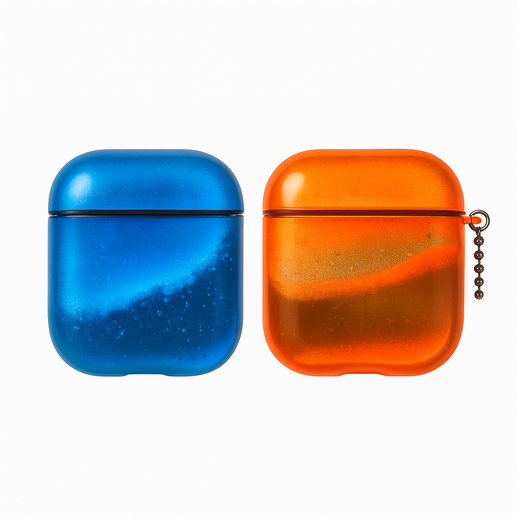 Glow-in-the-dark AirPods Case with Liquid Sand