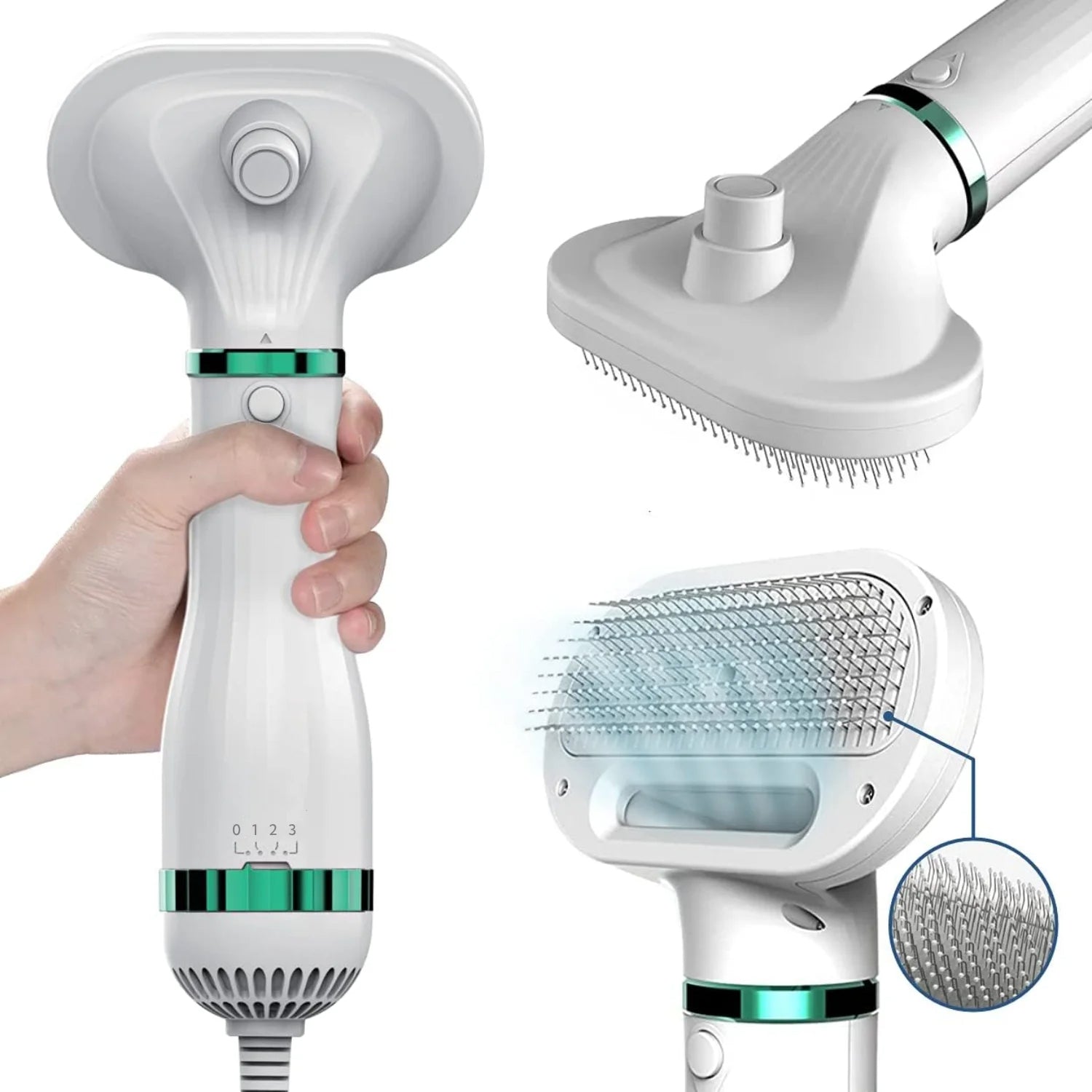 Electric Brush for Quick Drying of Dogs and Cats