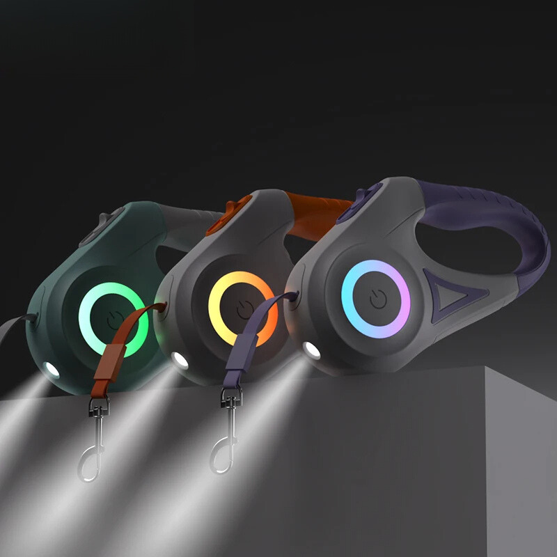 Automatic Luminous Dog Leash