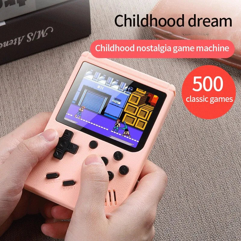 Mini Portable Retro Console – 500 Classic Games Always with You