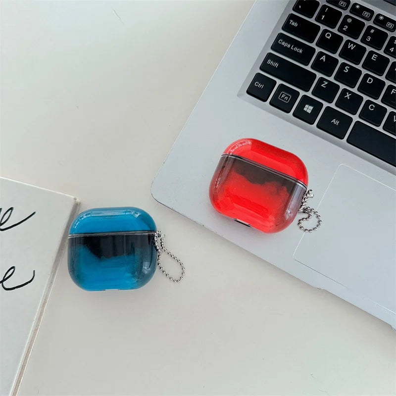 Glow-in-the-dark AirPods Case with Liquid Sand