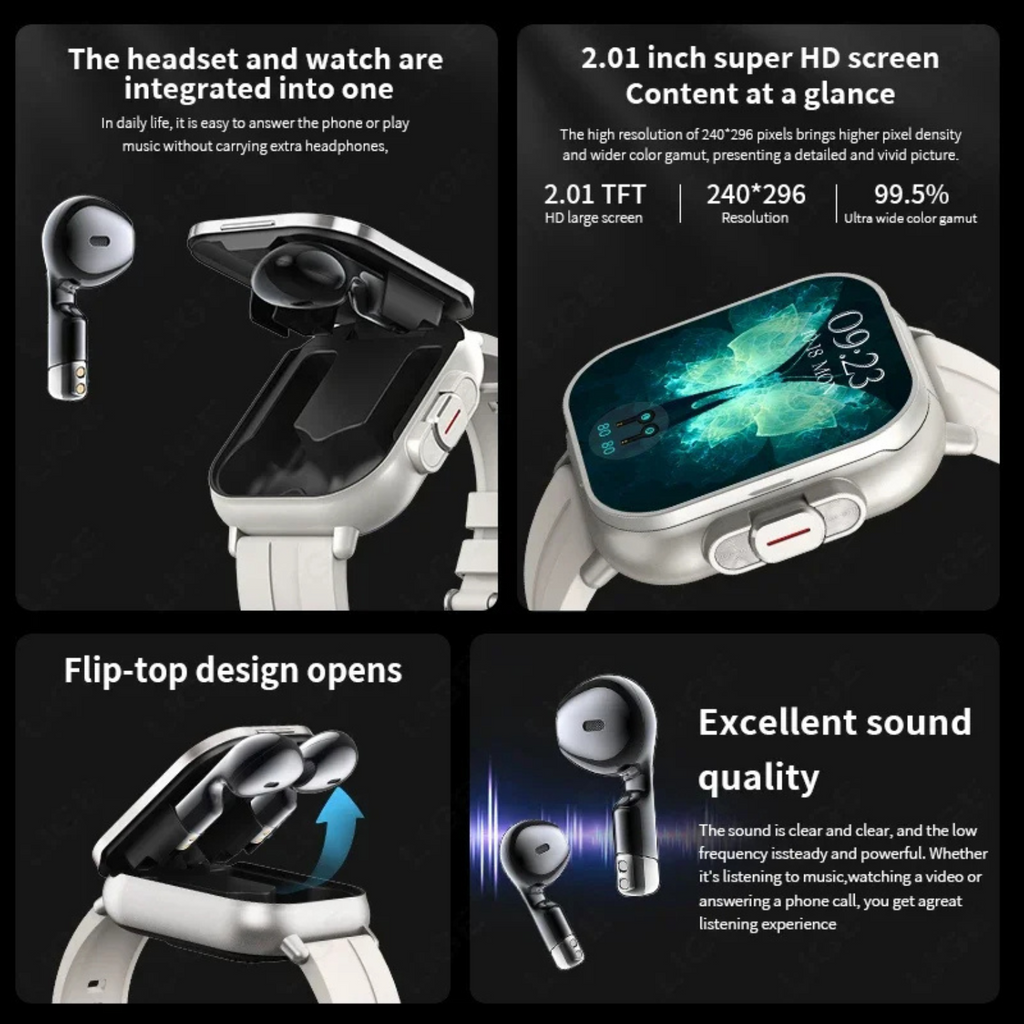 Smartwatch with Built-in Headphones