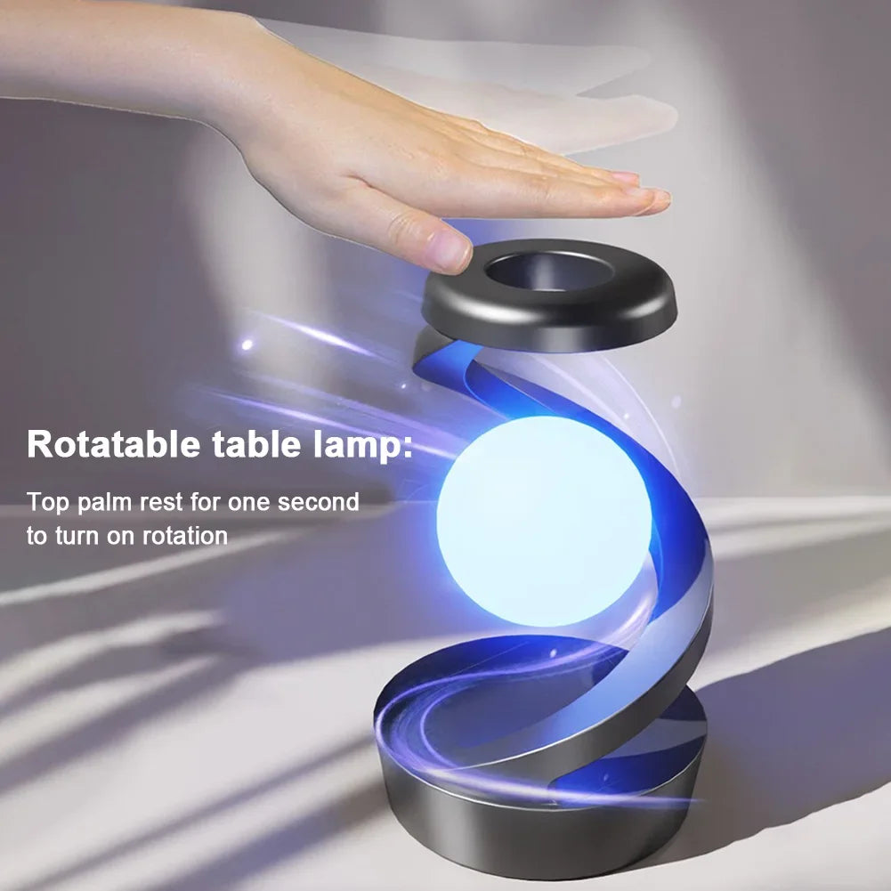 🌙 Floating Sphere Lamp with Wireless Charger
