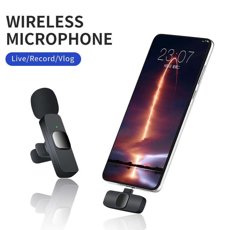 🎤 Wireless Microphone – Clear, Wireless Recordings