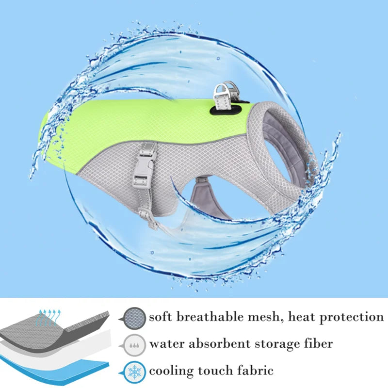 Cooling Harness for Dogs and Cats