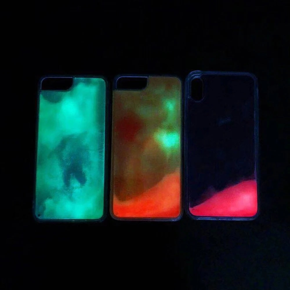 ✨ Custodia Luminosa con Effetto Sabbia Fluida