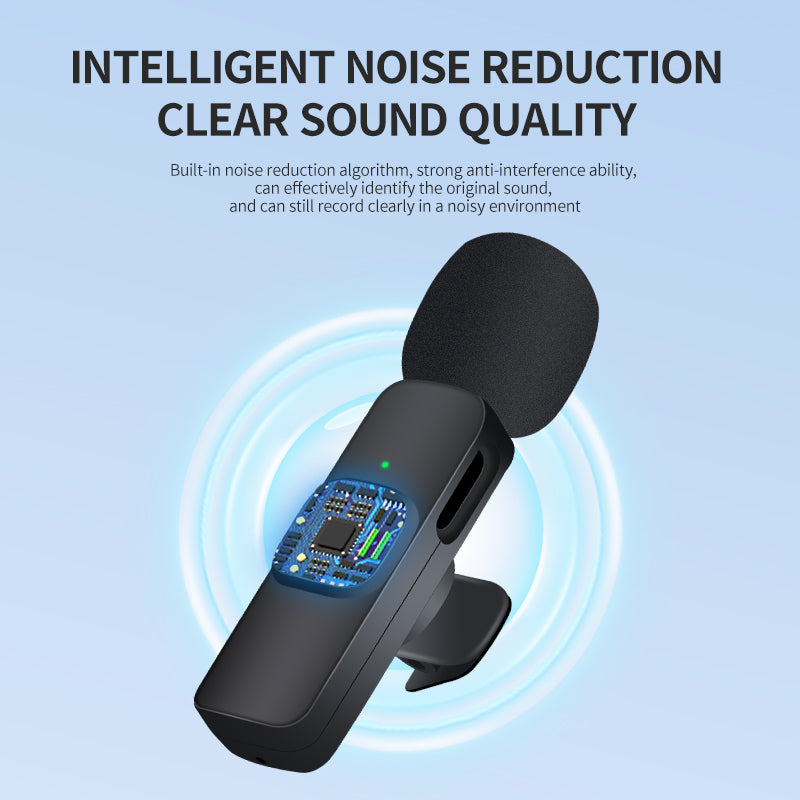 🎤 Wireless Microphone – Clear, Wireless Recordings