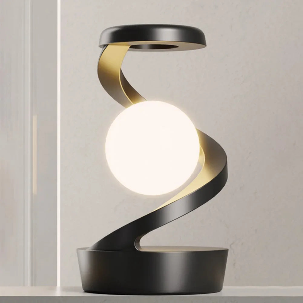 🌙 Floating Sphere Lamp with Wireless Charger