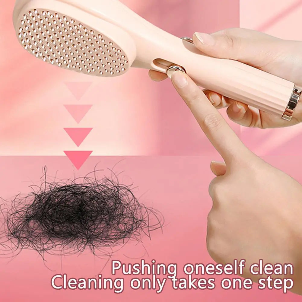 💆‍♀️ Telescopic Massage Brush with Automatic Cleaning