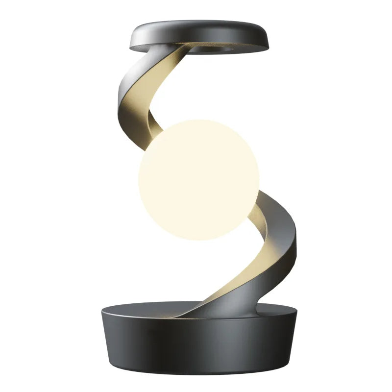 🌙 Floating Sphere Lamp with Wireless Charger