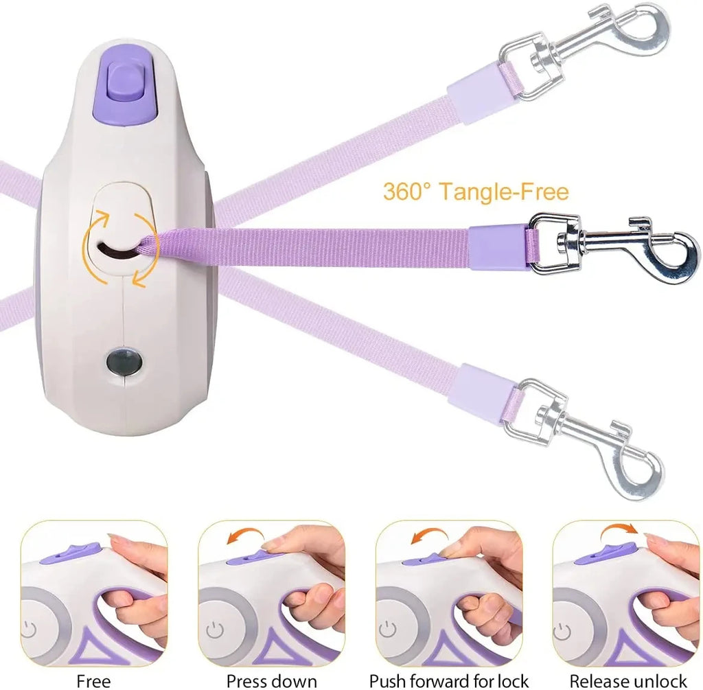 Automatic Luminous Dog Leash
