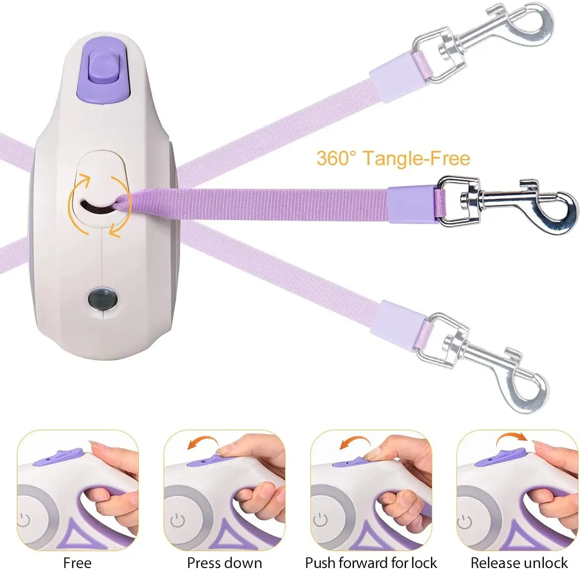 Automatic Luminous Dog Leash