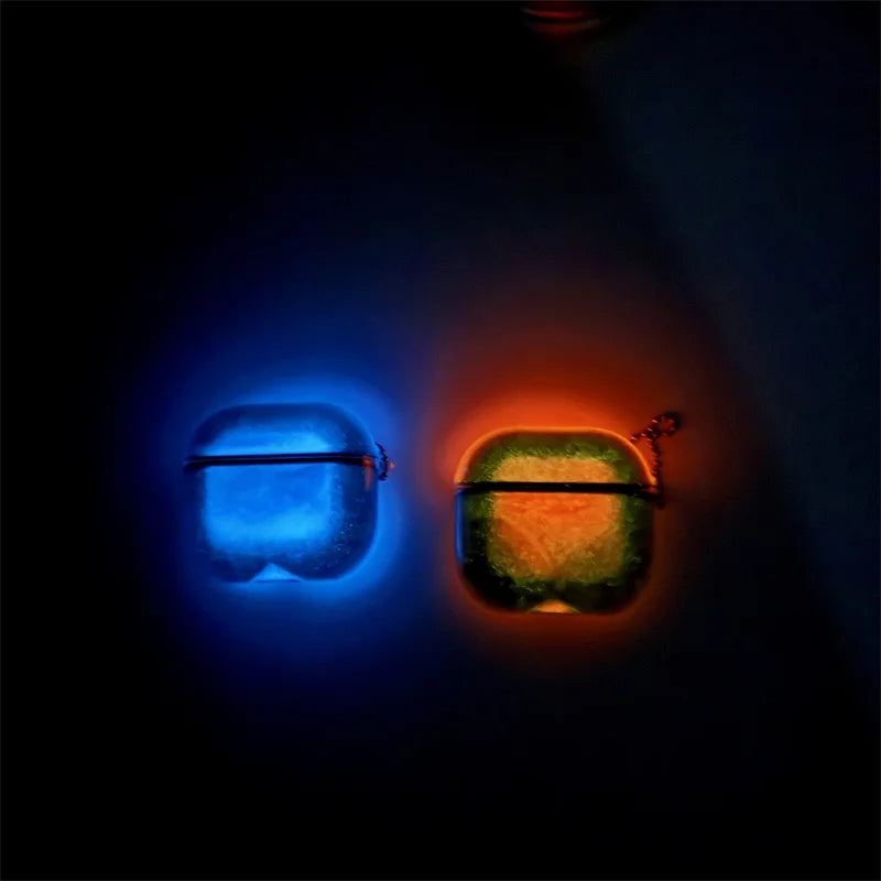 Glow-in-the-dark AirPods Case with Liquid Sand