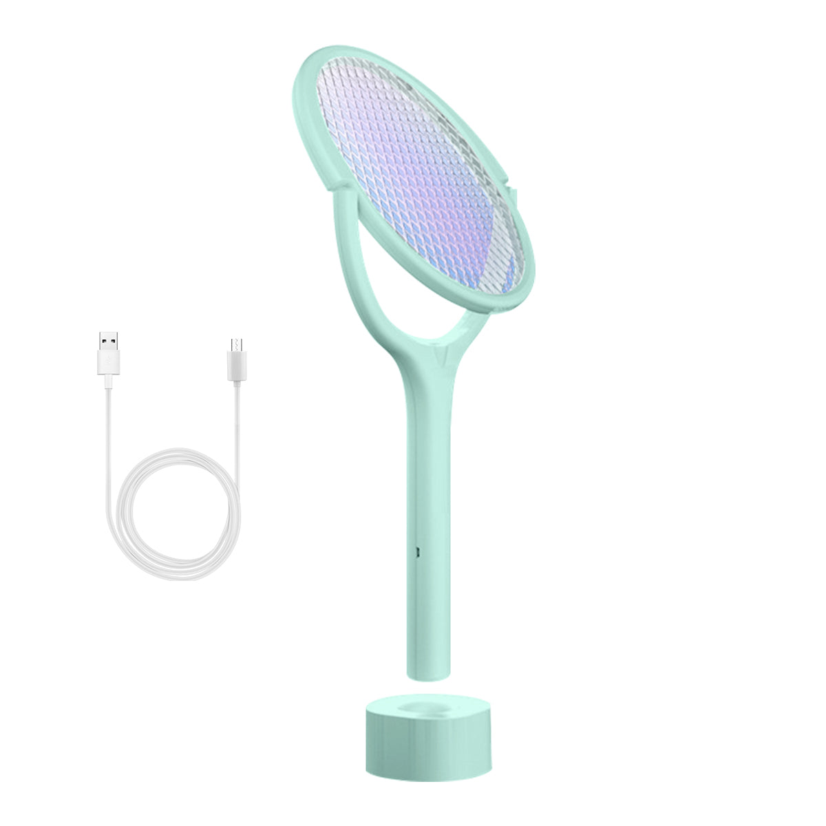 ⚡ 2-in-1 Rotating Mosquito Racket with Lamp